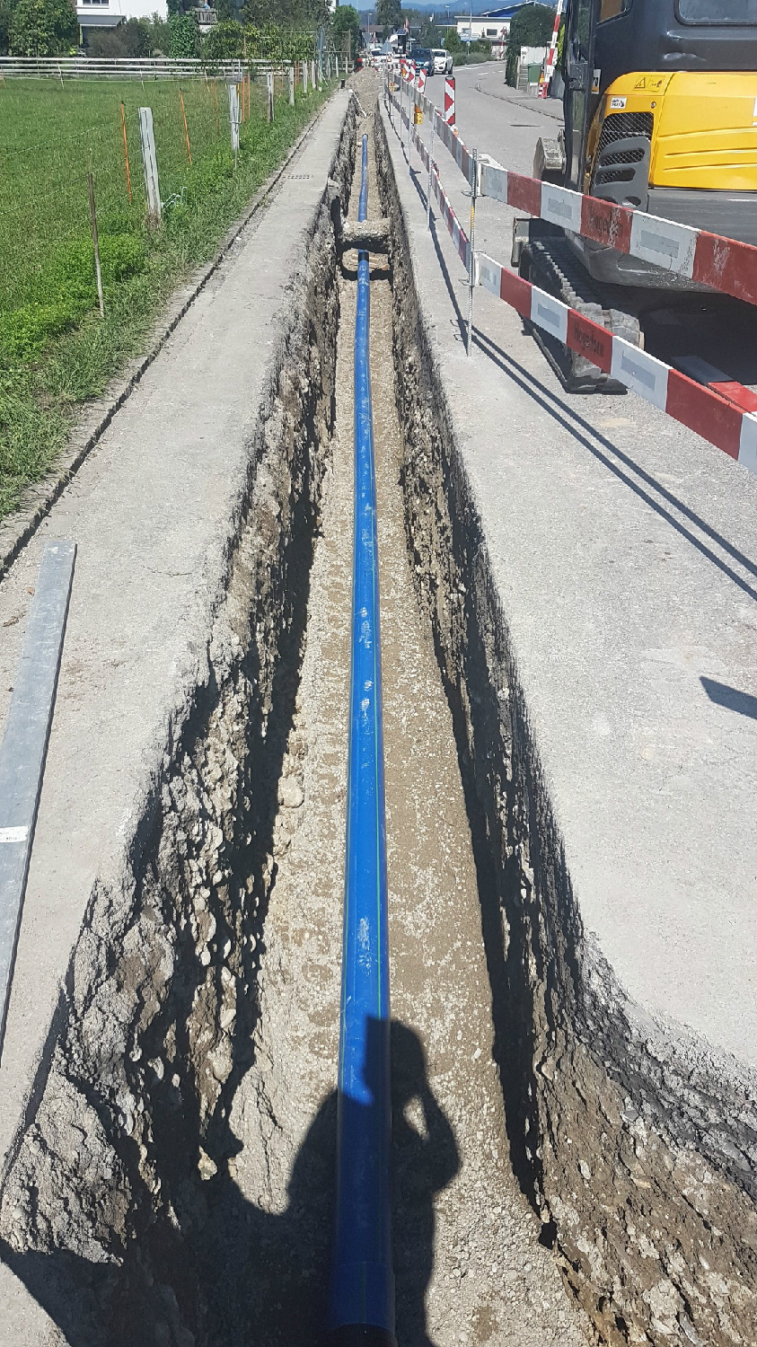 Leitungssanierung Allmeindstrasse, 8855 Wangen SZ