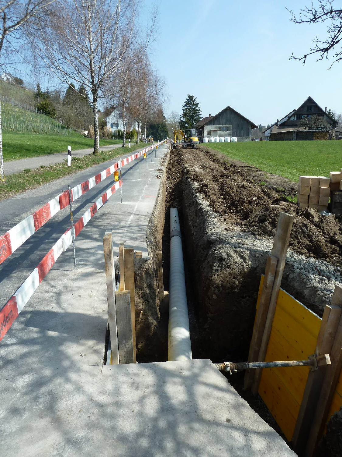 Erdgastransportleitung 5bar und EKZ Leitungen, 8714 Feldbach